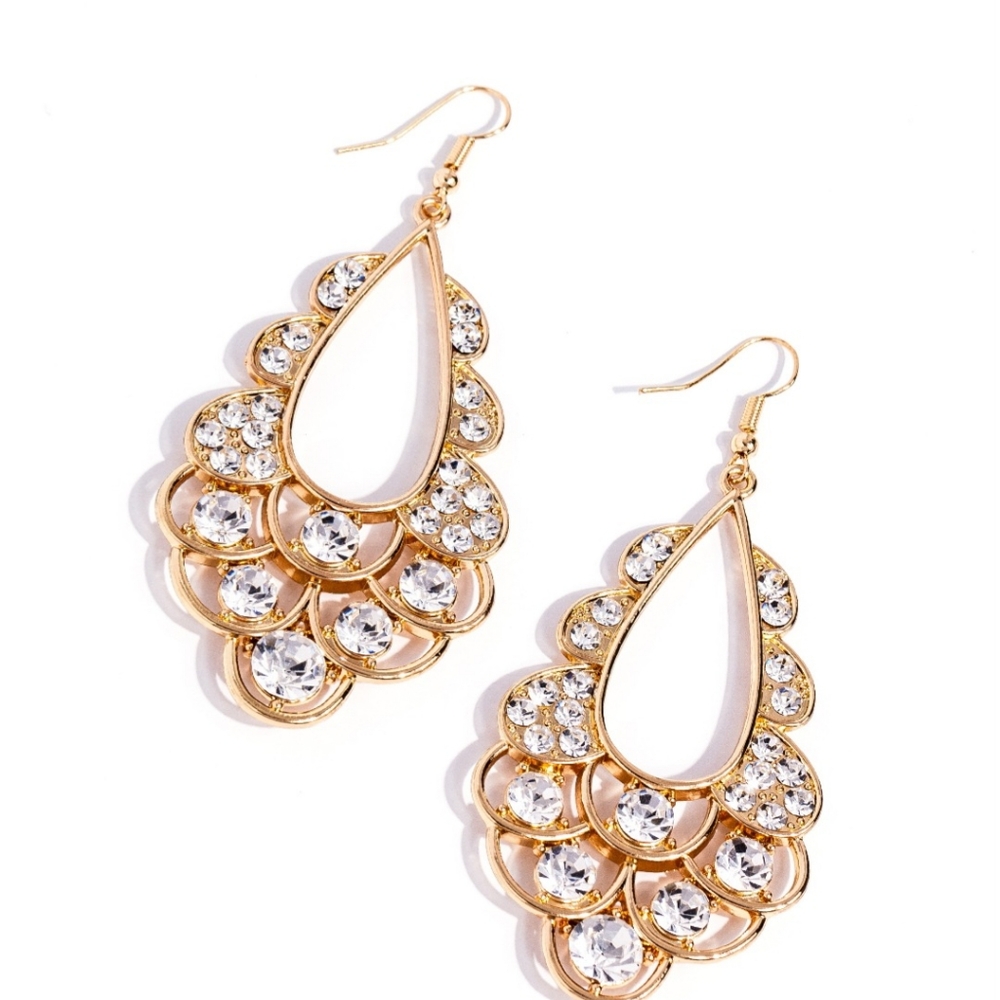 Gold earrings